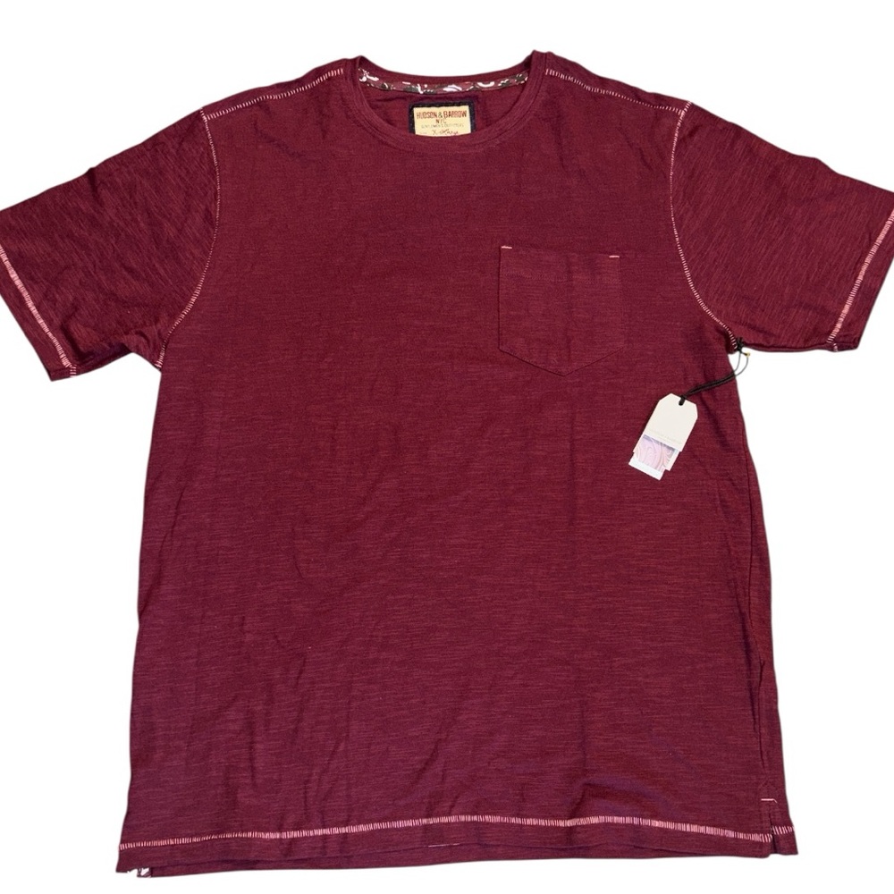 Men's Burgundy Short Sleeve Tee